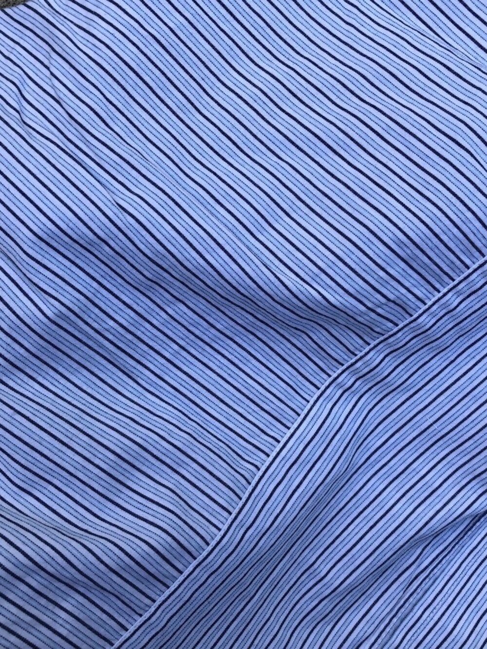 BOGARI Striped Button Down Dress Shirt XL Men's Blue Long Sleeve 100% Cotton - Picture 7 of 7